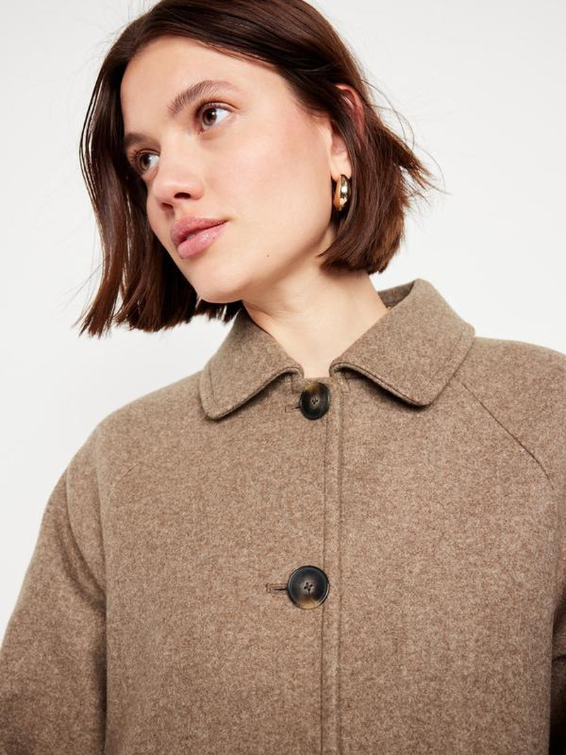Old Navy Women'S Relaxed Button-Front Mac Coat