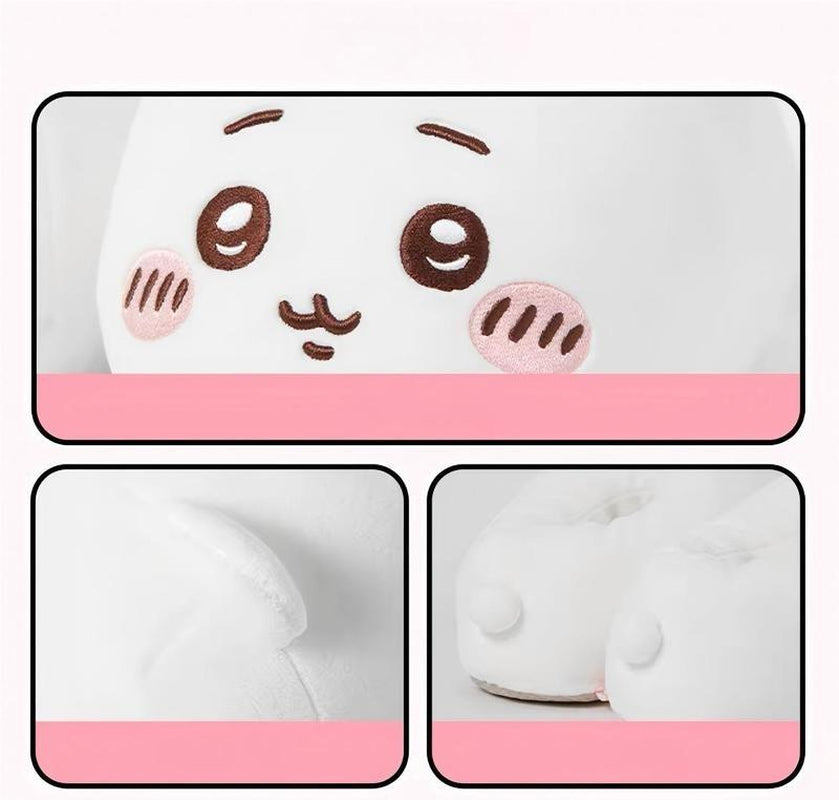 [Autumn New Arrivals]Chiikawa Women’S Slippers – 2025 New Winter & Fall Plush Cotton House Shoes, Cute Usagi & Shiba Inu Design, Warm Non-Slip Indoor Cozy Footwear