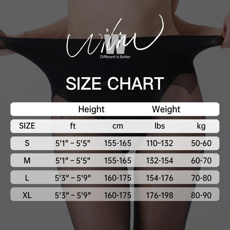 Wiliw 2 Pairs 10D Ultra Sheer Control Top Pantyhose for Women with Reinforced Toes Tiktokshopblackfriday