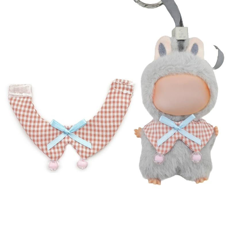Picomonster 4 Inch Mini Plush Keychain Clothes Cute Overalls & Bib Outfits Small Plush Figure Accessories No Doll Fashion Piece Fashionable Collectible Style
