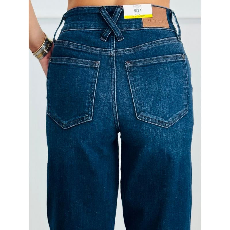 Judy Blue Tallulah Trouser Wide Leg Jeans (Reg. and Plus) - 3 Length
